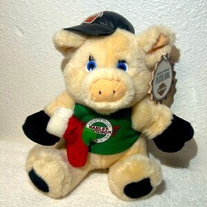 1998 Harley Davidson Plush Hog Christmas North Pole Motorcycles with Tags
